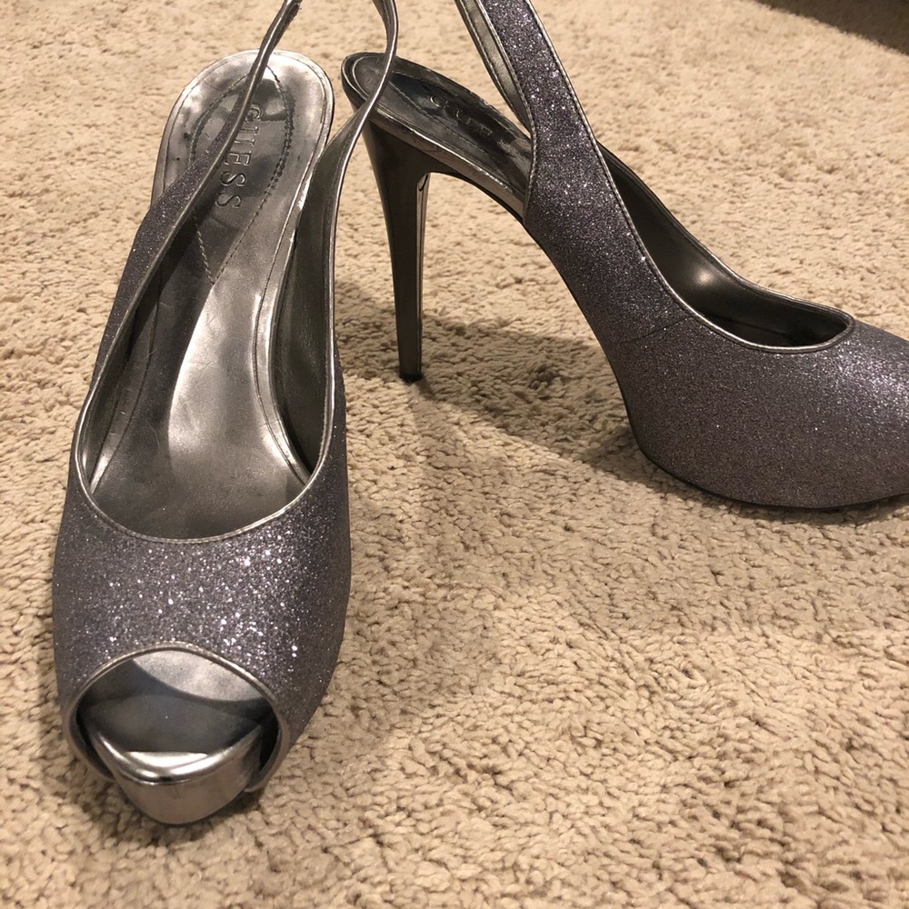 Guess glitter sling back